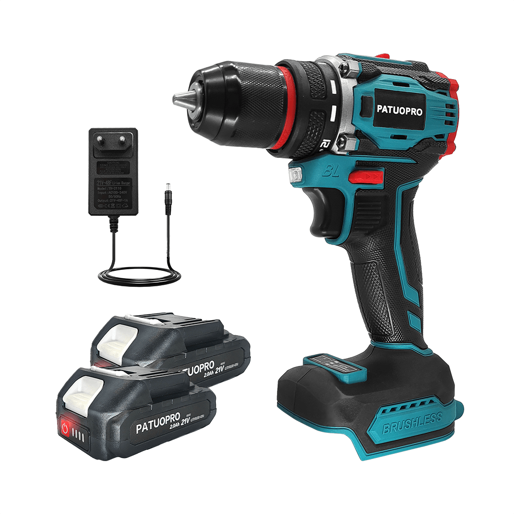Makita Drill Ddf484 - PATUOPRO 21V Wireless Brushless Electric Drill