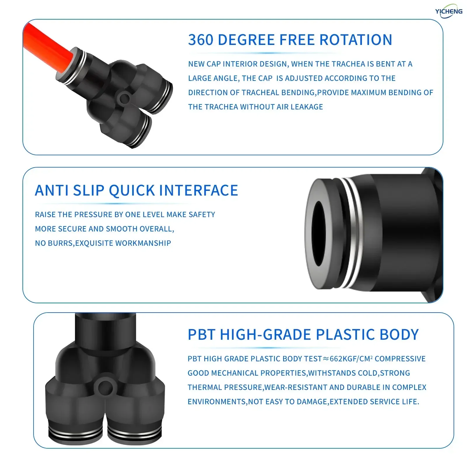 10MM ID Hose Connector Y Split - Push Fit Connector ulasan dan harga