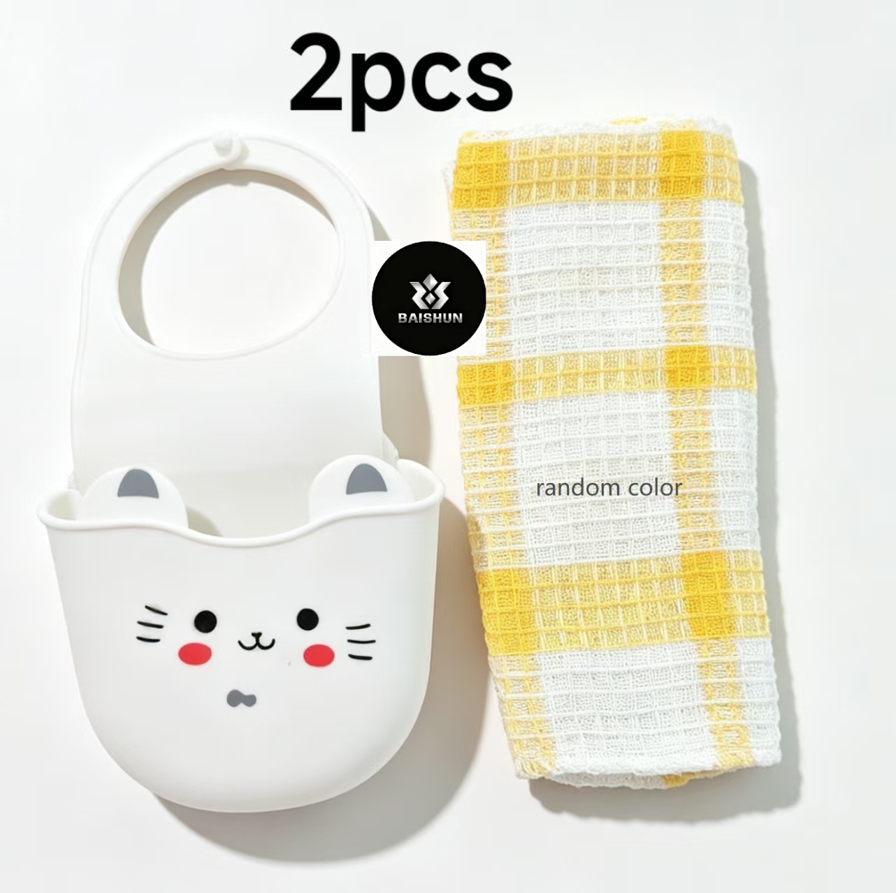 2Pcs Cute Cat Silicone Faucet  - Silicone Tap Washer ulasan dan harga