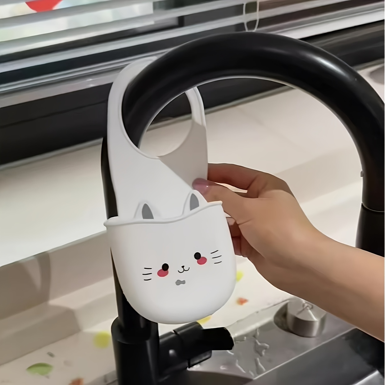 2Pcs Cute Cat Silicone Faucet  - Silicone Tap Washer ulasan dan harga