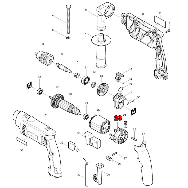Brush Holder Replace For Makit - Makita Drill Hp1640 ulasan dan harga