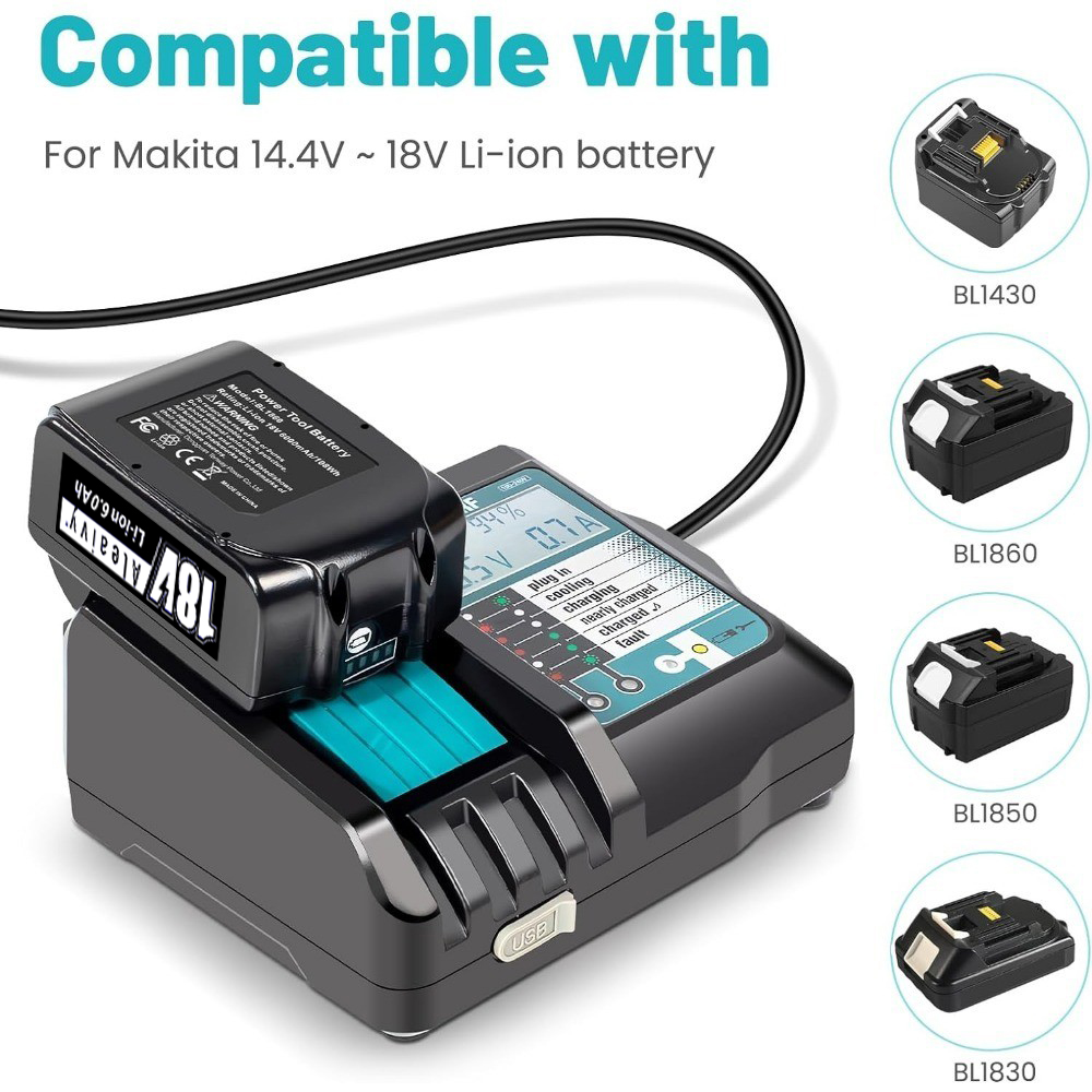 DC18RF Li-ion Super Fast Charg - Makita Drill Hp1640 ulasan dan harga