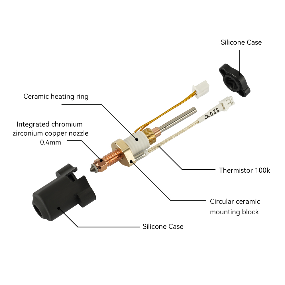 For Creality K1C/K1 Max Hotend - Creality Printer K1 ulasan dan harga