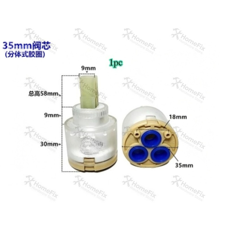 1Pcs Ceramic Valve Core 28mm 3 - Basin Mixer Cartridge ulasan dan harga