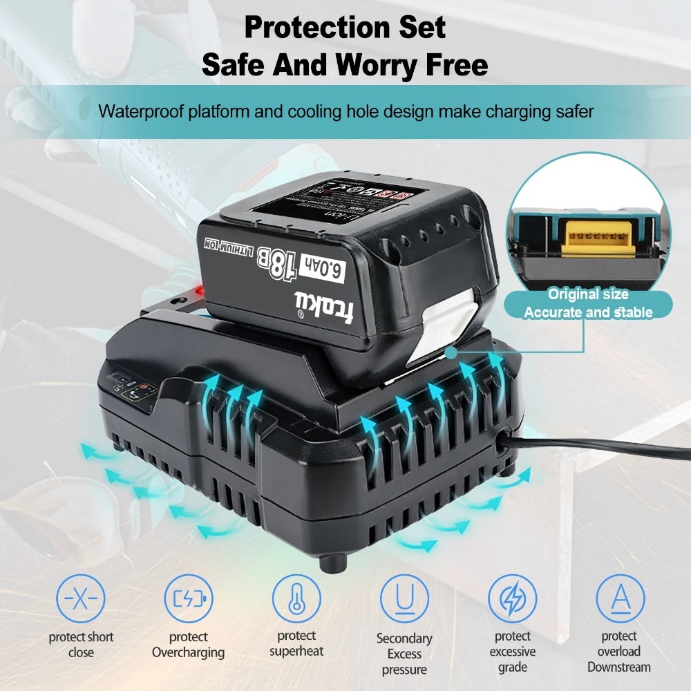 DC18RC Li-ion Battery 3A Charg - Makita Drill Hp1640 ulasan dan harga