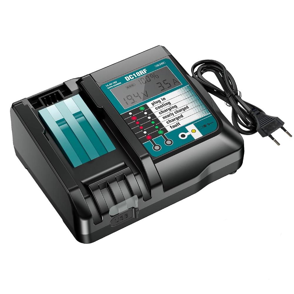 DC18RF Li-ion Super Fast Charg - Makita Drill Hp1640 ulasan dan harga