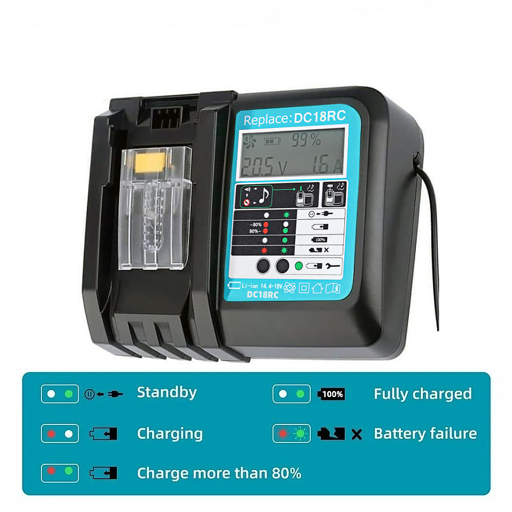 DC18RC Fast Charging with Fan  - Makita Drill Hp1640 ulasan dan harga