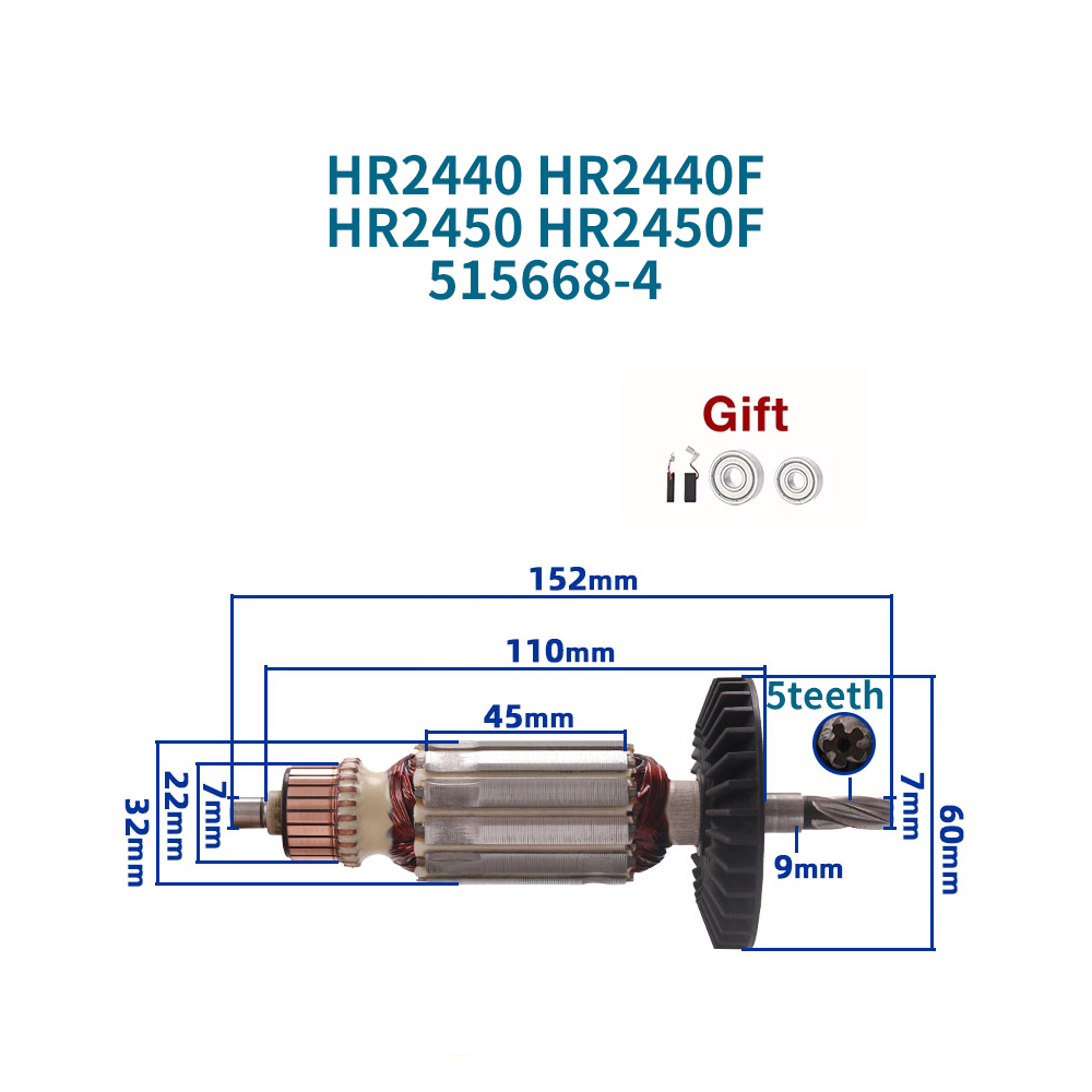 220-240V Armature for Makita H - Makita Drill Hp1640 ulasan dan harga