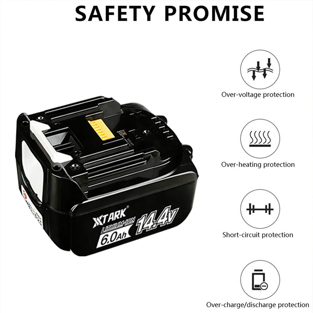 14.4V 6000mAh Li-ion Battery R - Makita Drill Hp1640 ulasan dan harga